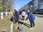 Сегодня в рамках объявленного губернатором области Романом Бусаргиным весеннего месячника по благоустройству прошёл первый после зимы общеобластной субботник на территории нашего района