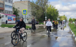 При поддержке администрации района проведен велопробег в р.п.Степное, посвященный 80-летию Великой Победы